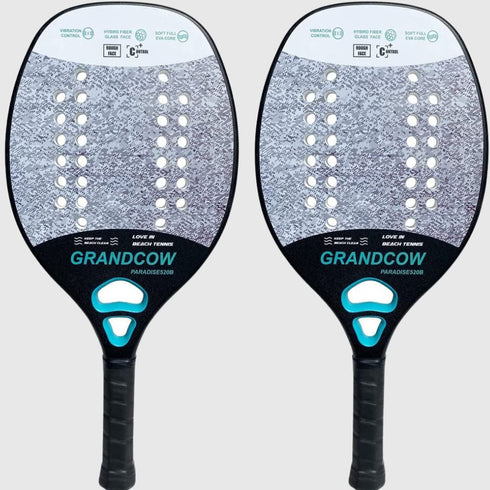 Beach Tennis Racket Paddle Rough Face Carbon Fiber Frame with EVA Core
