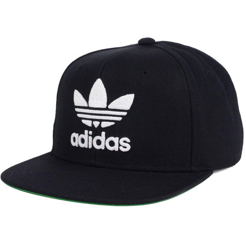 Adidas Originals Trefoil Chain Adjustable Hat - Black/White - OSFA