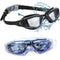 AABV Swim Goggles, Comfortable Polarized Anti-Fog Swimming Goggles for Adult(Black)
