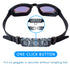EverSport 2pack Swimming Goggles for Adult Comfortable Daily Swim Glasses with Mirrored Anti-Fog lens No Leak Water