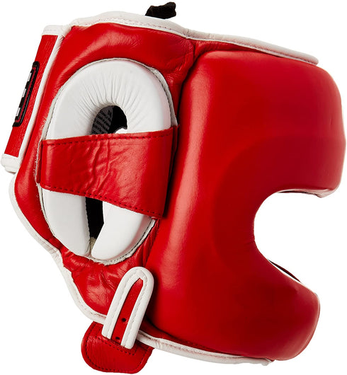 Ringside Deluxe Face Saver Boxing Headgear Small/Medium Red