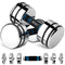 Northdeer Adjustable Dumbbell, 20lb Pair Steel Adjustable Dumbbells with Foam Handles, Silver