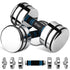 Northdeer Adjustable Dumbbell, 20lb Pair Steel Adjustable Dumbbells with Foam Handles, Silver