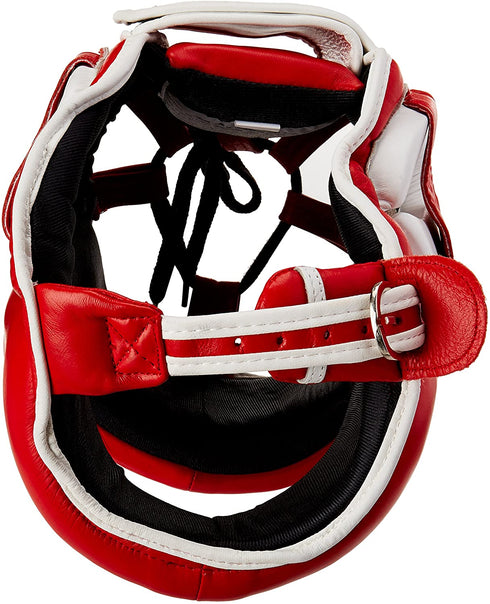 Ringside Deluxe Face Saver Boxing Headgear Small/Medium Red