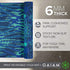 Gaiam Premium Reversible Yoga Mat, Divine Impressions, 6mm