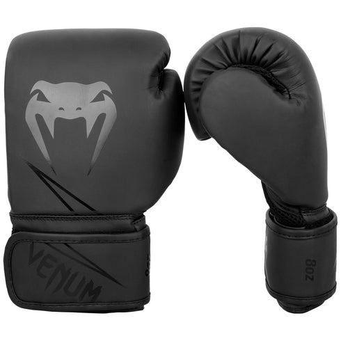 Venum Classic Kids Boxing Gloves - Black/Black - 8 oz