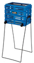 Tourna Ballport Deluxe Tennis Ball Pickup with Wheels - Blue