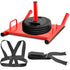 VEVOR Fitness Sled, Weight Sled Push Pull Heavy High Training Sled Drag Fitness HD Power Speed Training Sled for Athletic Exercise and Fitness Strength Training (Red)