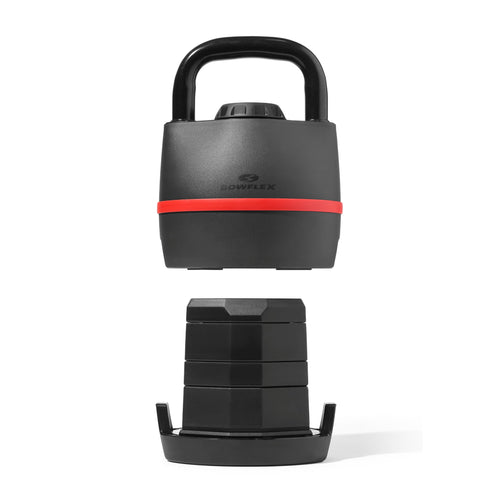 Bowflex SelectTech 840 Adjustable Kettlebell, Single, Weight Selection Dial, Adjusts 8 to 40 lb, 6 Weight Settings, 1-Year JRNY Membership Included