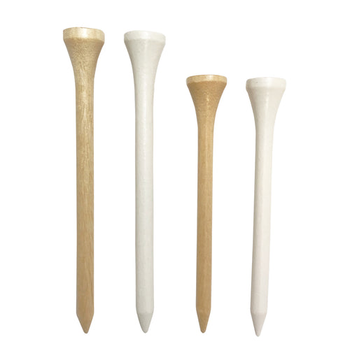 Pride Sports 3-1/4" White Wood Golf Tees, 90 count