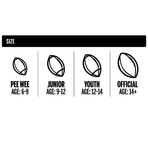 Wilson NFL Tailgate Time Football with Pump and Tee, Junior Size