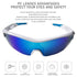 UPANBIKE Bike Cycling Sunglasses Sports Sunglasses Anti-UV400 PC Lens TR90 Unbreakable Frame Unisex Adult Goggle, Glossy White Frame/Blue Lens