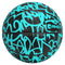 AND1 Graffiti Printed Rubber Basketball- Intermediate Size Streetball (28.5"), Made for Indoor and Outdoor Basketball Games (Mint/Black)