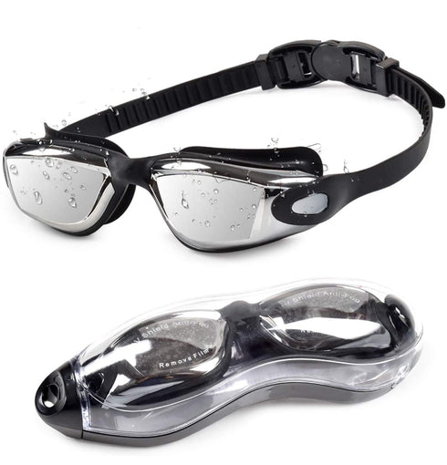 Swim Goggle, Professional Anti Fog UV Protection No Leaking Lens, Comfortable Wearing Waterproof Swimming Goggle, Suitable for Adults, Men, Women