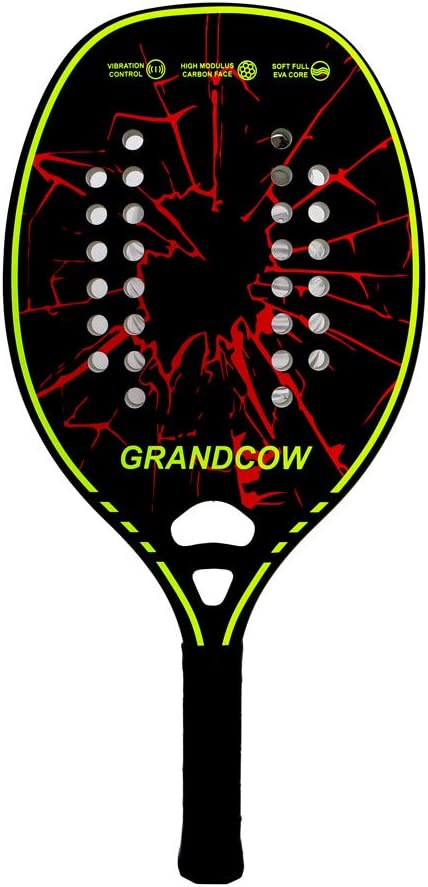 Beach Tennis Paddle Racket Racquet Carbon Frame with Soft EVA core New Model