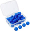 30 Pcs Pool Cue Tips 12mm Billiard Cue Stick Replacement Tips with Clear Box for Snooker Pool Cues (Blue Cue Tips)