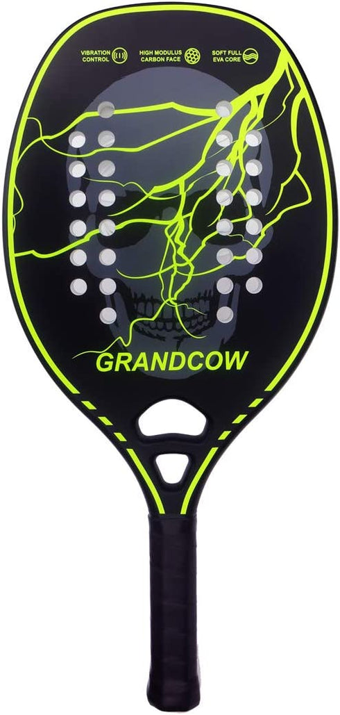Beach Tennis Paddle Racket Racquet Carbon Frame with Soft EVA core New Model