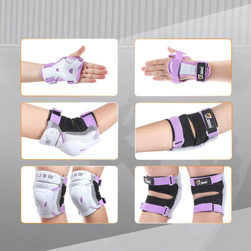 JBM BMX Knee and Elbow Pads with Wrist Guards Elbow and Knee Pads Adult Skateboard Pads Adult Elbow Knee Pads