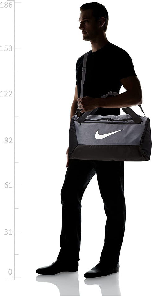 Nike Brasilia Small Duffel-9.0, Black/Black/White, One Size