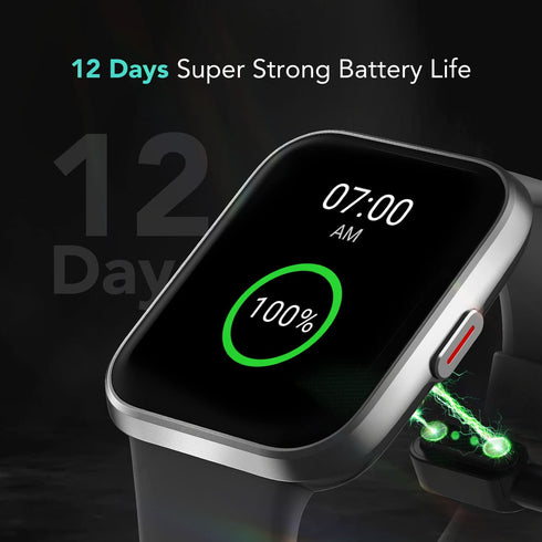 SKG Smartwatch with Alexa Built-in & Bluetooth,1.69" Fitness Tracker with IP68 Waterproof, 60+ Sports, Heart Rate SpO2 Monitor, V7 Pro