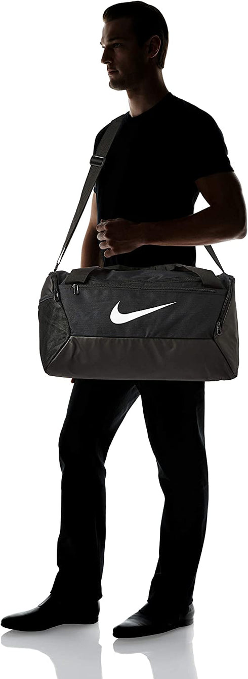 Nike Brasilia Small Duffel-9.0, Black/Black/White, One Size