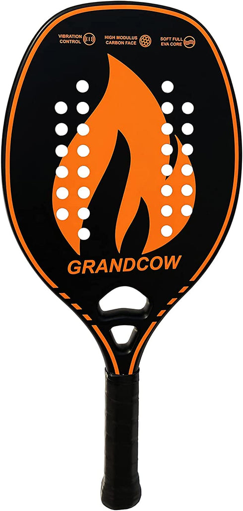 Beach Tennis Paddle Racket Racquet Carbon Frame with Soft EVA core New Model