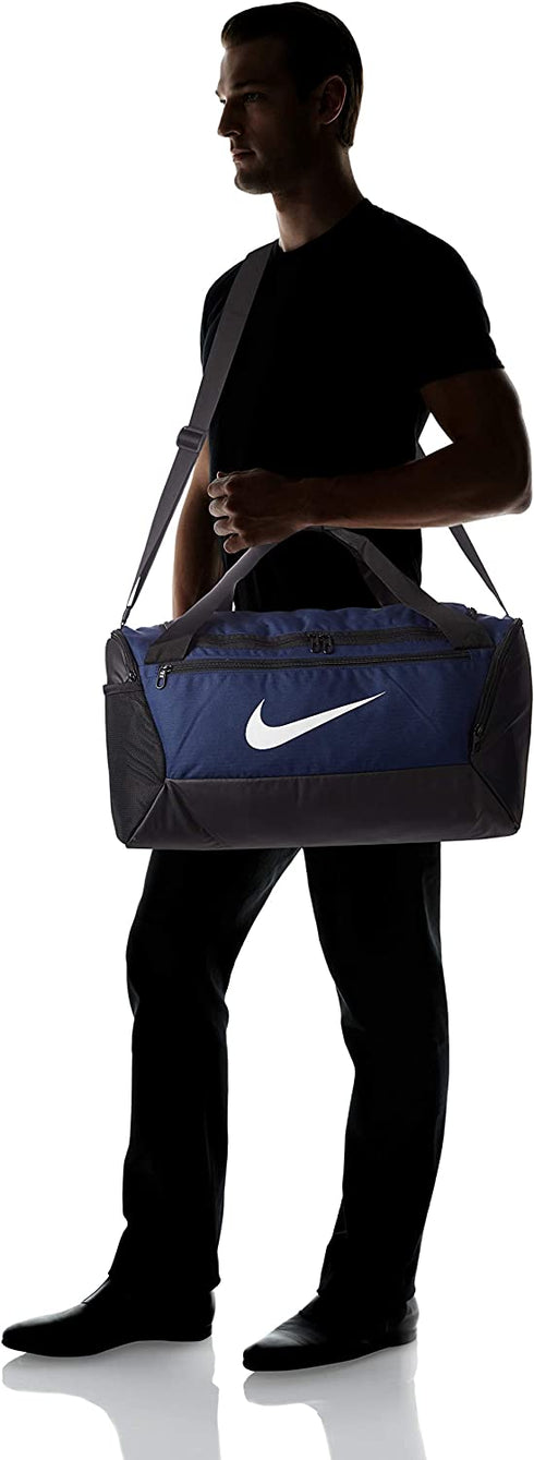 Nike Brasilia Small Duffel-9.0, Black/Black/White, One Size