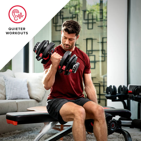 Bowflex SelectTech 552 Dumbbells, Adjustable, Pair, Free 2-Month JRNY Membership