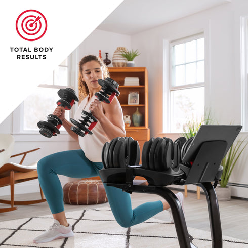 Bowflex SelectTech 552 Dumbbells, Adjustable, Pair, Free 2-Month JRNY Membership