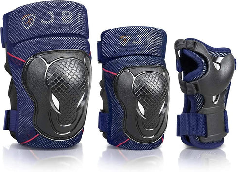 JBM BMX Knee and Elbow Pads with Wrist Guards Elbow and Knee Pads Adult Skateboard Pads Adult Elbow Knee Pads