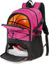 WOLT | Basketball Backpack Large Sports Bag with Separate Ball holder & Shoes compartment, Best for Basketball, Soccer, Volleyball, Swim, Gym, Travel
