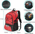 WOLT | Basketball Backpack Large Sports Bag with Separate Ball holder & Shoes compartment, Best for Basketball, Soccer, Volleyball, Swim, Gym, Travel