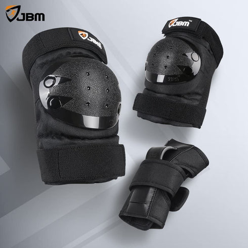JBM Adult/Child Knee Pads Elbow Pads Wrist Guards 3 in 1 Protective Gear Set for Multi Sports Skateboarding Inline Roller Skating Cycling