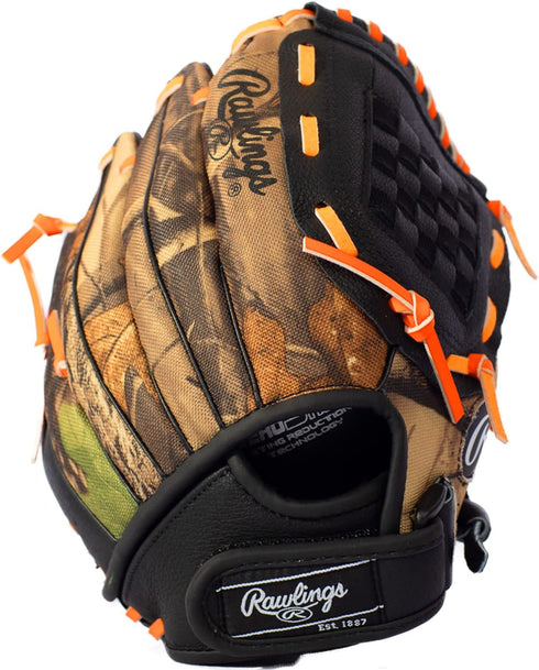 Rawlings Playmaker Camo Kids Baseball Glove for Kids 5-8 - TBall Glove – 10, 10.5, 11 Inch