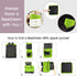 BeeGreen Beach Bag Folding Into Pouch Boxing Equipment Mesh Backpack Drawstring Backpack for Kids Swimming Pool Sports
