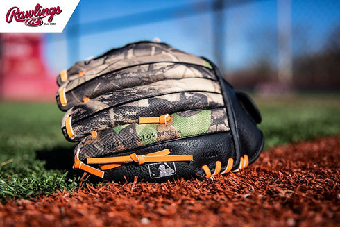 Rawlings Playmaker Camo Kids Baseball Glove for Kids 5-8 - TBall Glove – 10, 10.5, 11 Inch