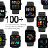 IOWODO Smart Watch Fitness Tracker 1.69'' HD Touch Screen with Heart Rate Monitor & Sleep Tracking,Temperature Detecting IP68 Waterproof Smartwatch