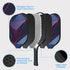 OVISBAI Pickleball Paddles Set of 2 Fiberglass Surface Paddleswith 4 Pickleball Balls, 2 Racquets, 2 Pickleball Ball Retriever, 1 Carry Bag