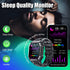 Military 100M Waterproof Rugged Tactical Smart Watch Fitness Tracker Watch with Heart Rate Sleep Monitor Pedometer Smartwatch NO BLUETOOTH CALLING