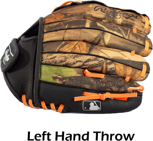 Rawlings Playmaker Camo Kids Baseball Glove for Kids 5-8 - TBall Glove – 10, 10.5, 11 Inch