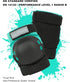 Dark Lightning Adult/Youth/Junior Knee Pads Elbow Pads Wrist Guards 3 in 1 Protective Gear
