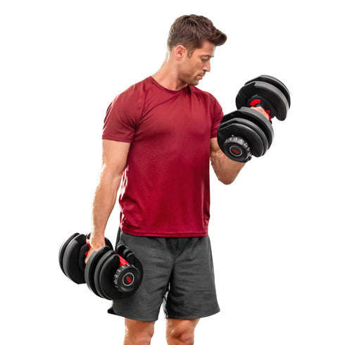 Bowflex SelectTech 552 Dumbbells, Adjustable, Pair, Free 2-Month JRNY Membership