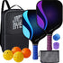 Pickleball-Set of 2, JoncAye Pickleball-Paddles Set with 4 Balls, Paddle Bag, Ball Bag, Ball Retriever