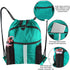 BeeGreen Drawstring Backpack Bag with Shoe Compartment String Cinch Sackpack for Unisex