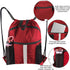 BeeGreen Drawstring Backpack Bag with Shoe Compartment String Cinch Sackpack for Unisex