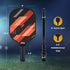 ZELUS Pickleball Paddles Set of 2, Pickleball Set with Carbon Fiber Paddles and 4 Indoor Outdoor Pickleball Balls