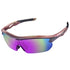 UPANBIKE Bike Cycling Sunglasses Sports Sunglasses Anti-UV400 PC Lens TR90 Unbreakable Frame Unisex Adult Goggle (Glossy Purple Frame/Black Lens)