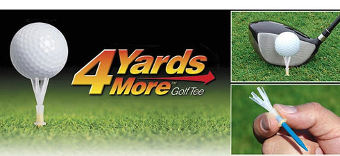 4 Yards More Plastic Golf Tees 3 1/4 in. Pack of 4 - Blue