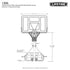 Lifetime 44" Polycarbonate Pool Side Portable Height Adjustable Basketball System, 1306