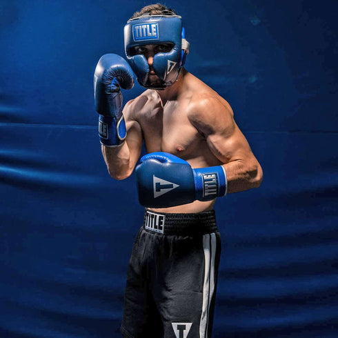 Title Boxing Royalty Leather Training Headgear
